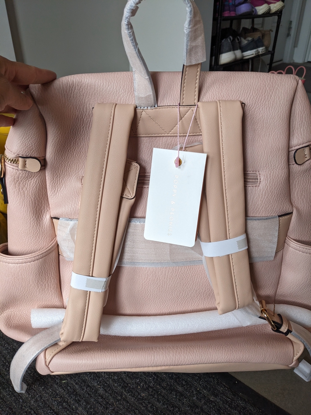 Poppy & Peonies Commuter Backpack - Picture 2 of 4